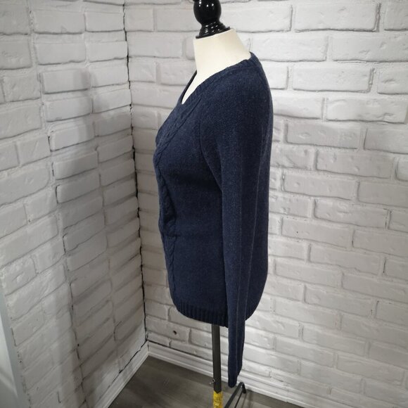 Alfred Sung Ladies Size XL Navy Boat Neck Straight Fit Sweater - Picture 4 of 10